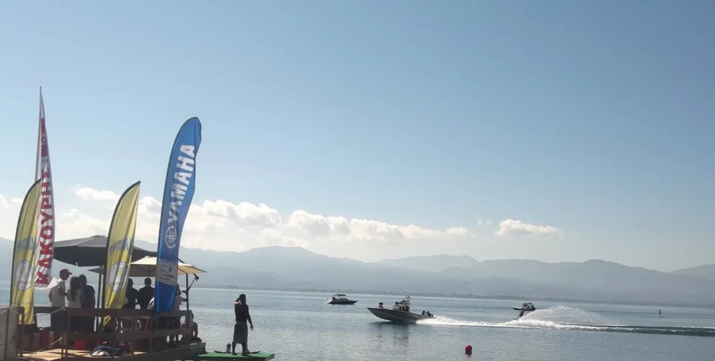 Wakeboard in Lake Trichonida