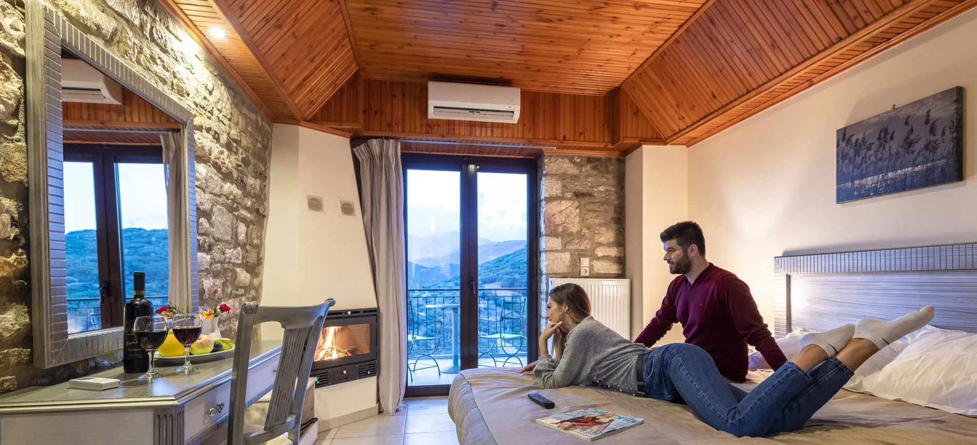 Thermios Apollon Hotel - Evening view